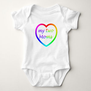 Body Para Bebé Arcoiris dos mamás