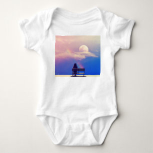 Body Para Bebé Arcoiris lunar: Belleza Pastel Sky.