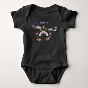 Body Para Bebé Arcoiris personalizado