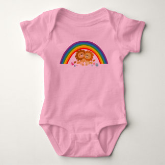 Body Para Bebé Arcoiris Tango-Cute Personalizados Leones Nebra ro
