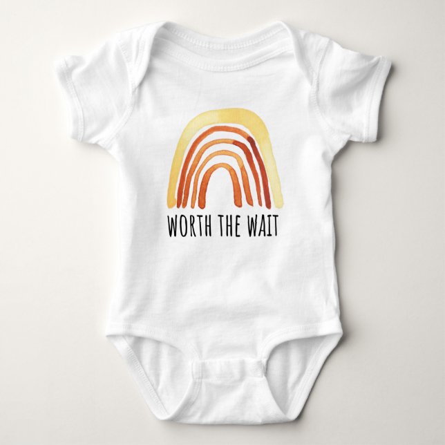 Body Para Bebé Arcoiris Valioso El Traje De Bebé Esperante (Anverso)