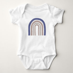 Body Para Bebé Arcos de medio siglo - azul y beige