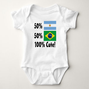 Body Para Bebé Argentino del brasilen@o el 50% del 50% el 100%
