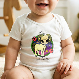 Body Para Bebé Aries Zodiac Rótulo Personalizado de Astrología Ho