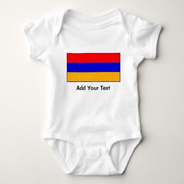Body Para Bebé Armenia - bandera armenia (Anverso)