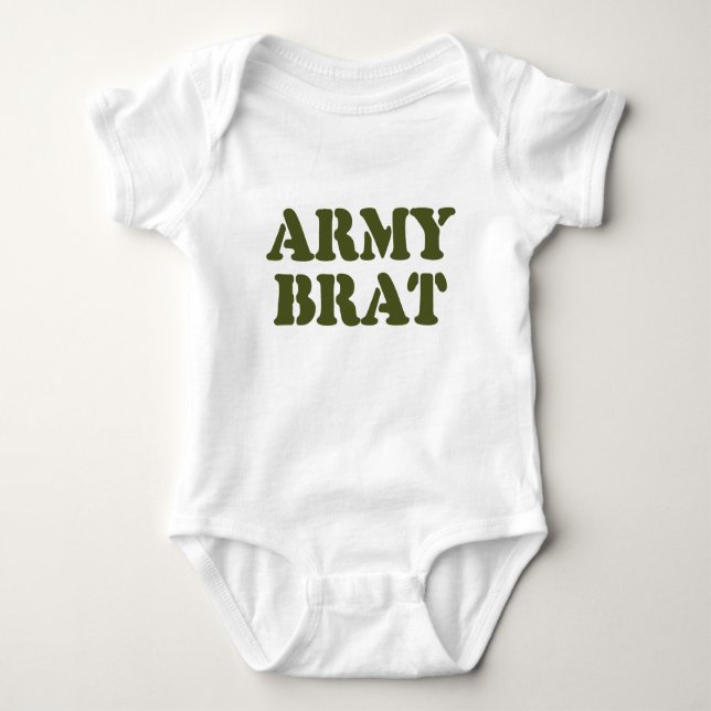 BODY PARA BEBÉ ARMY BRAT (Anverso)