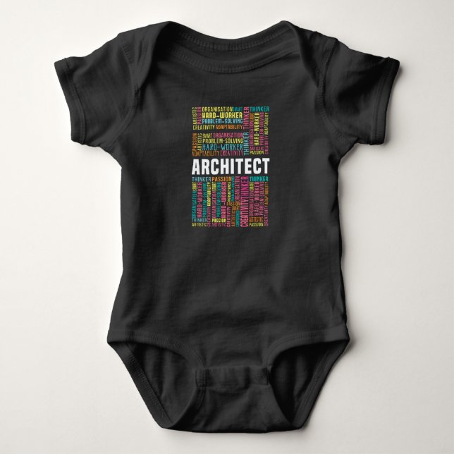 Body Para Bebé Arquitecto (Anverso)