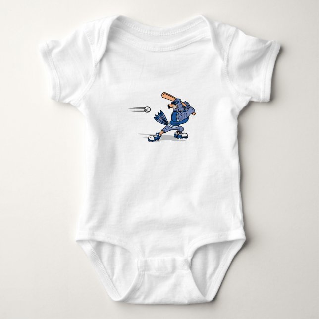 Body Para Bebé Arrendajo azul de Bradley (Anverso)