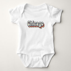 Body Para Bebé Arte Clásico Chrome City Classic de Chicago Illino