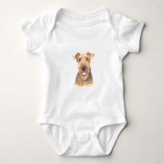 Body Para Bebé Arte de Airedale Terrier