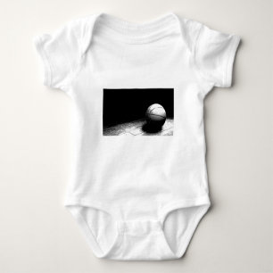 Body Para Bebé Arte de Baloncesto Blanco y Negro