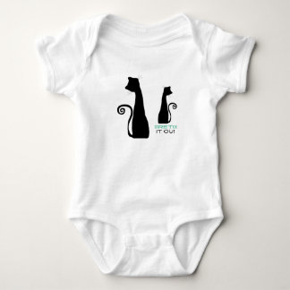 Body Para Bebé Arte de gato negro