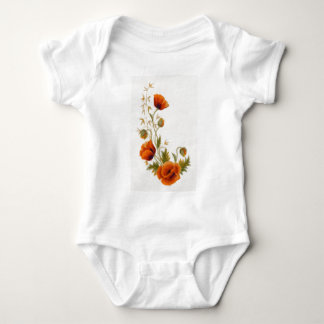Body Para Bebé Arte de la amapola