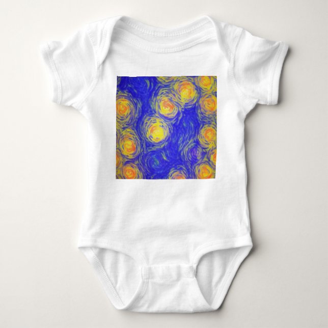 Body Para Bebé Arte de palomitas (Anverso)