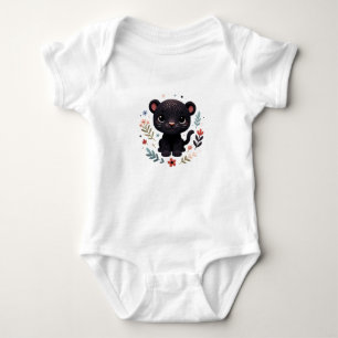 Body Para Bebé Arte de pantera bebé Kawaii