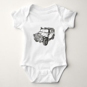 Body Para Bebé Arte del camión de Hummer