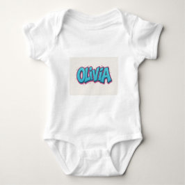 Body Para Bebé Arte del nombre Olivia
