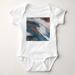 Body Para Bebé Arte Resumen: Brotes Versátiles De Cepillo.