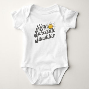 Body Para Bebé Arte Retro Sarcástico de Sol Vintage Humor