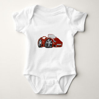 Body Para Bebé Arte rojo del coche del dibujo animado