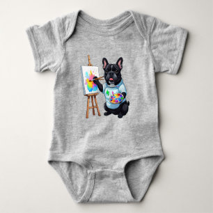 Body Para Bebé Artista Bulldog Francés French Bulldog
