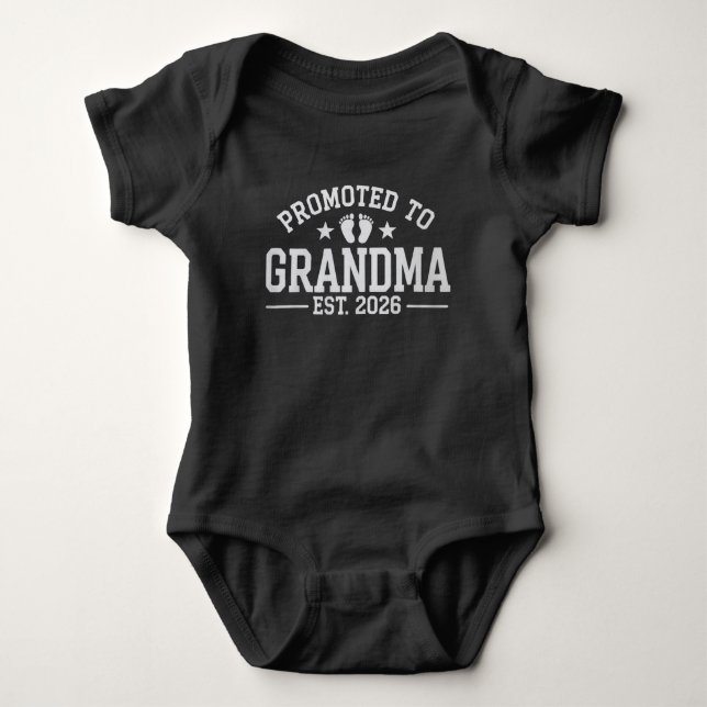 Body Para Bebé Ascendida a abuela desde 2026 Abuelos Bebé (Anverso)