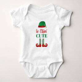 Body Para Bebé Así que Elfing Cute Divertidos Navidades Diciendo