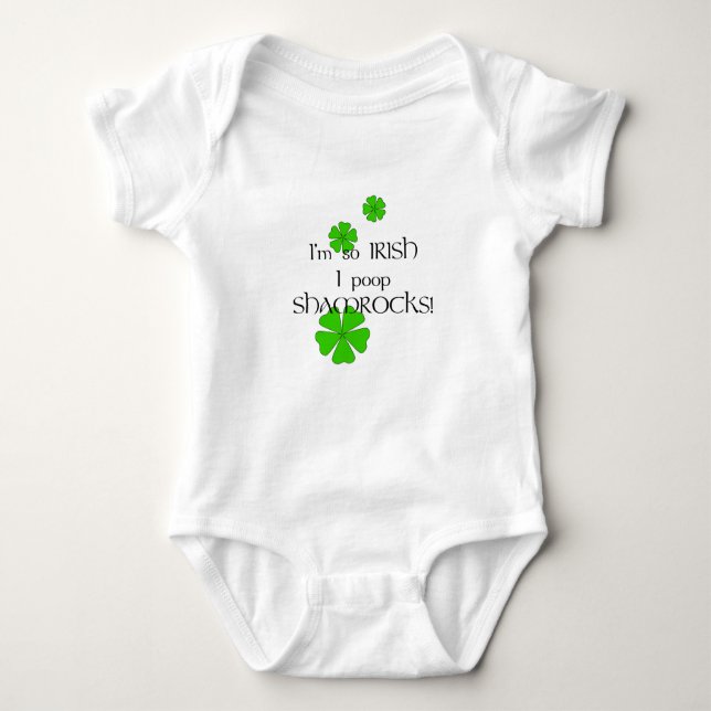 Body Para Bebé ¡Así Que Irlandés, Tengo Chispas! (Anverso)