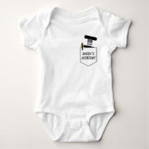 Asistente de Papá, bebé quiropráctico, camiseta qu