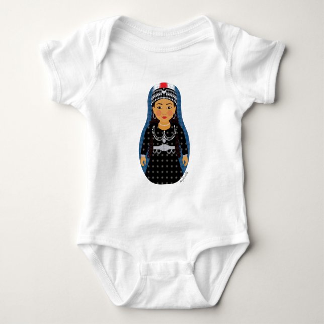 Body Para Bebé Assyrian Matryoshka Baby Bodysuit (Anverso)