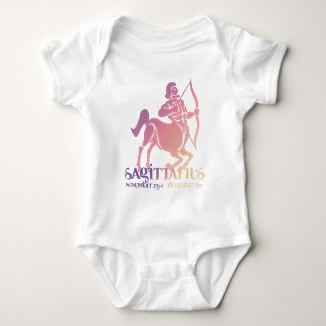 Body Para Bebé Astrología sagittariana Zodiac d2 Bebé (Anverso)