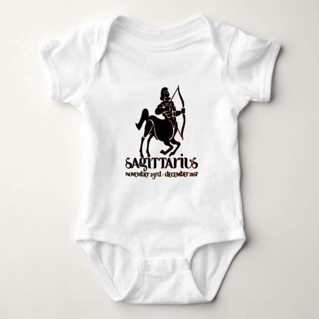 Body Para Bebé Astrología Sagittarius Zodiac d1b Bebé (Anverso)
