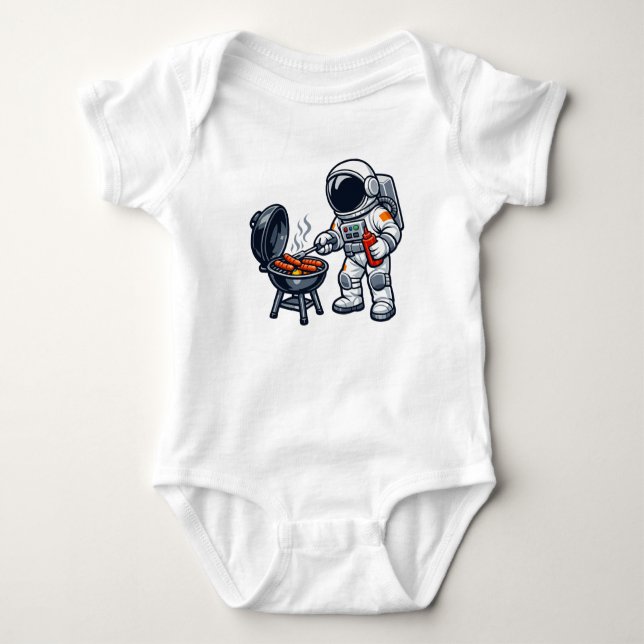 Body Para Bebé Astronaut a la parrilla (Anverso)