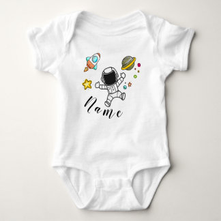 Body Para Bebé Astronaut in space with babies name
