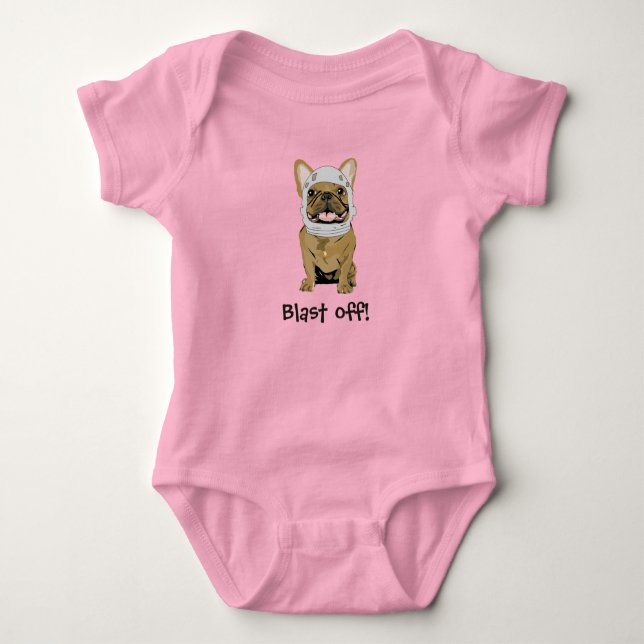 Body Para Bebé Astronaut perro lindo (Anverso)