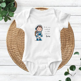 Body Para Bebé Astronaut T-Shirt, Space Astronomy Stars Gift Idea