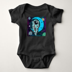 Body Para Bebé astronauta a todo color