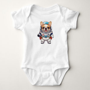 Body Para Bebé Astronauta adorable Bulldog francés