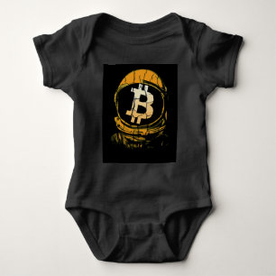Body Para Bebé Astronauta de Bitcoin-Crypto