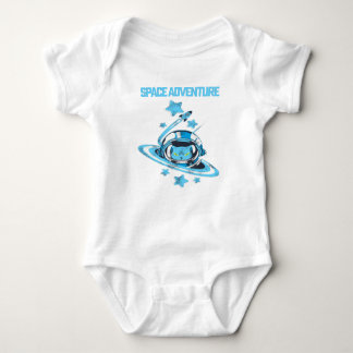 Body Para Bebé Astronauta de gato en camiseta espacial