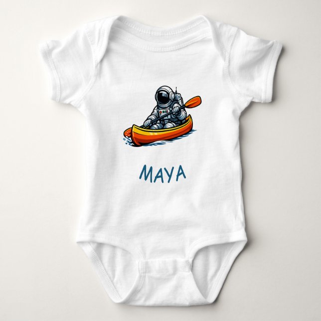 Body Para Bebé Astronauta en canoa (Anverso)