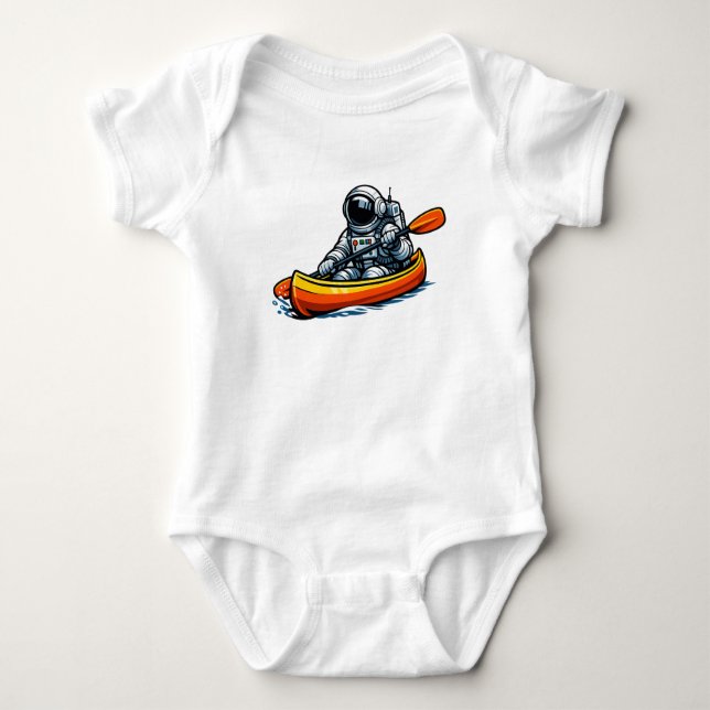 Body Para Bebé Astronauta en canoa (Anverso)