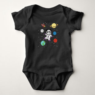 Body Para Bebé Astronautas Pandas Planet Earth Space
