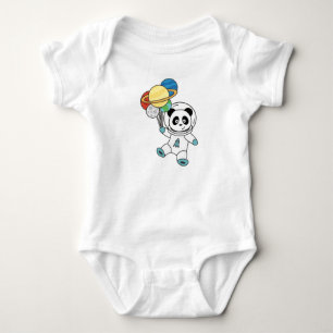 Body Para Bebé Astronautas Pandas Planet Earth Space