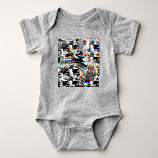 Body Para Bebé Ataque con arco iris traje de bebé (Anverso)