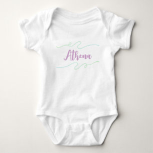 Body Para Bebé Athena Nombre Personalizado Niños Chicas Decoració