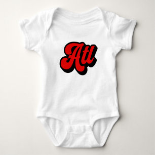 Body Para Bebé Atl Atlanta Guay GA Retro Vintage Gift