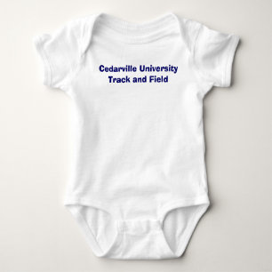 Body Para Bebé Atletismo de la universidad de Cedarville