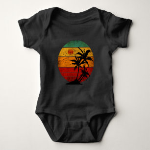 Body Para Bebé atractivo vintage puesta de sol de verano