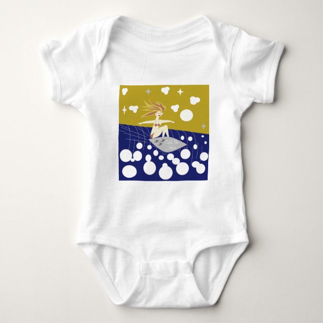 Body Para Bebé Atrapar La Ola (Anverso)